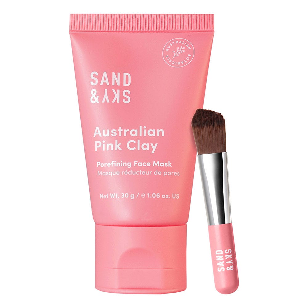 Sand & Sky Australian Pink Clay Porefining Face Travel Size 30 g