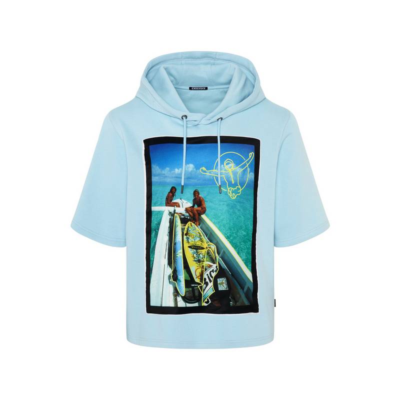 Chiemsee Kurzarm-Hoodie Sweatshirt Herren
