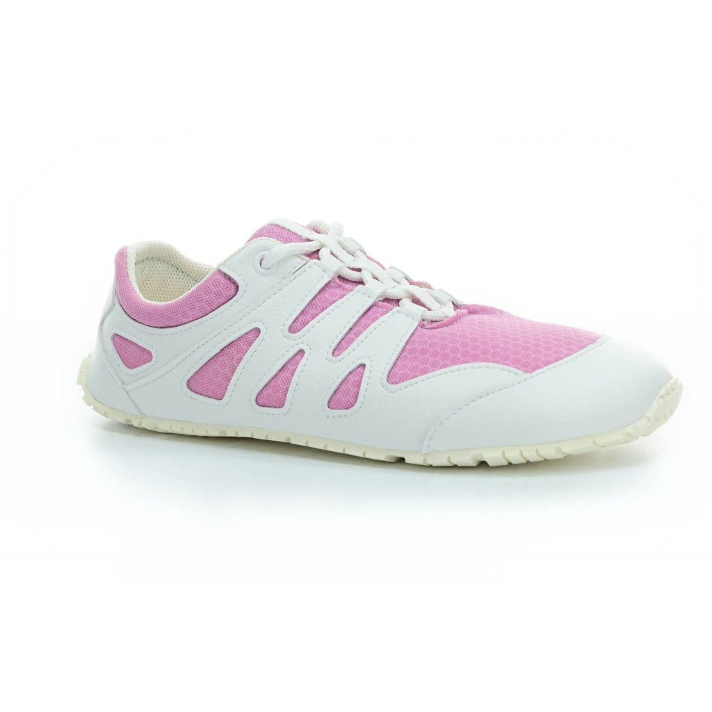 Ahinsa Chitra run rosa - weiß Barfußsneakers