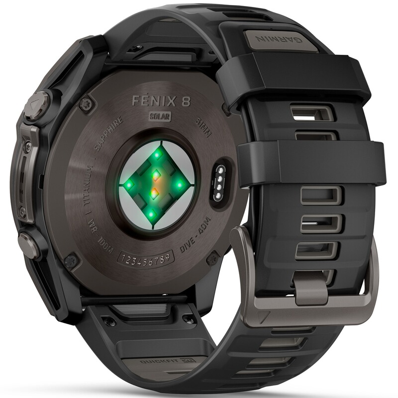 GARMIN Armbanduhr Fenix 8 Sapphire &ndash; SOLAR 51 mm