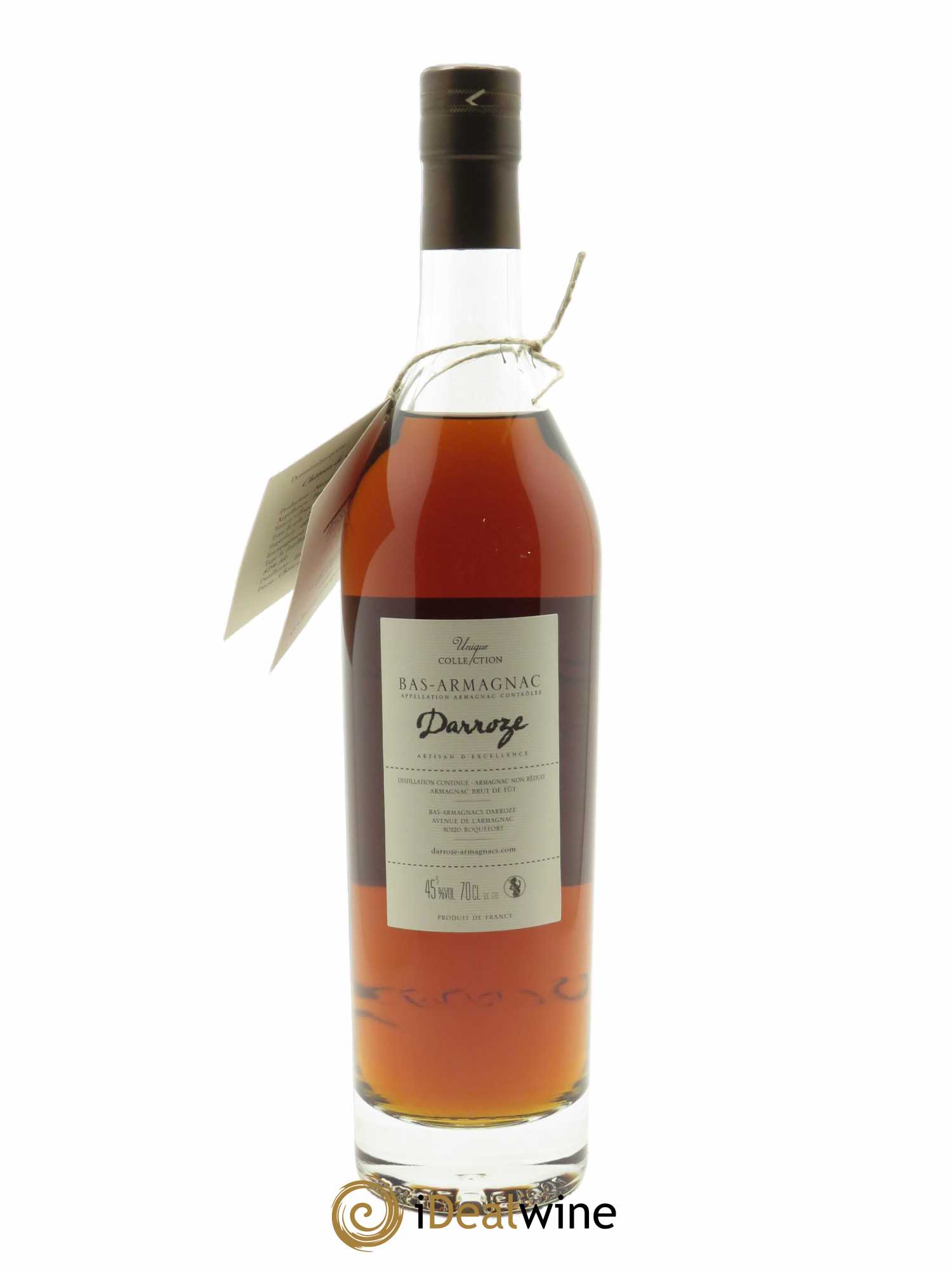 Bas-Armagnac Château de Gaube 45.5° Darroze  1963 - Lot de 1 Bouteille