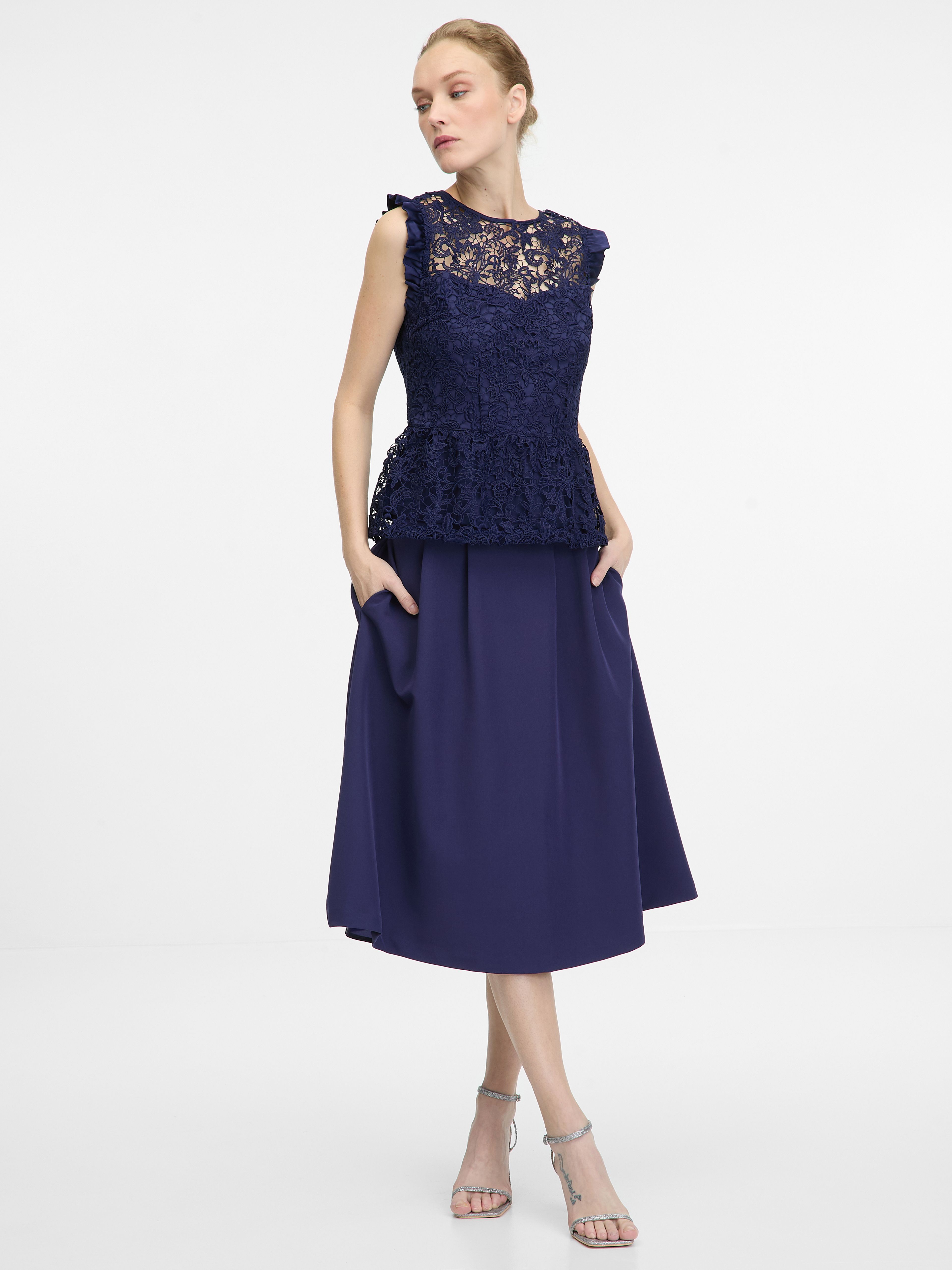 Dunkelblaue Damenbluse ORSAY