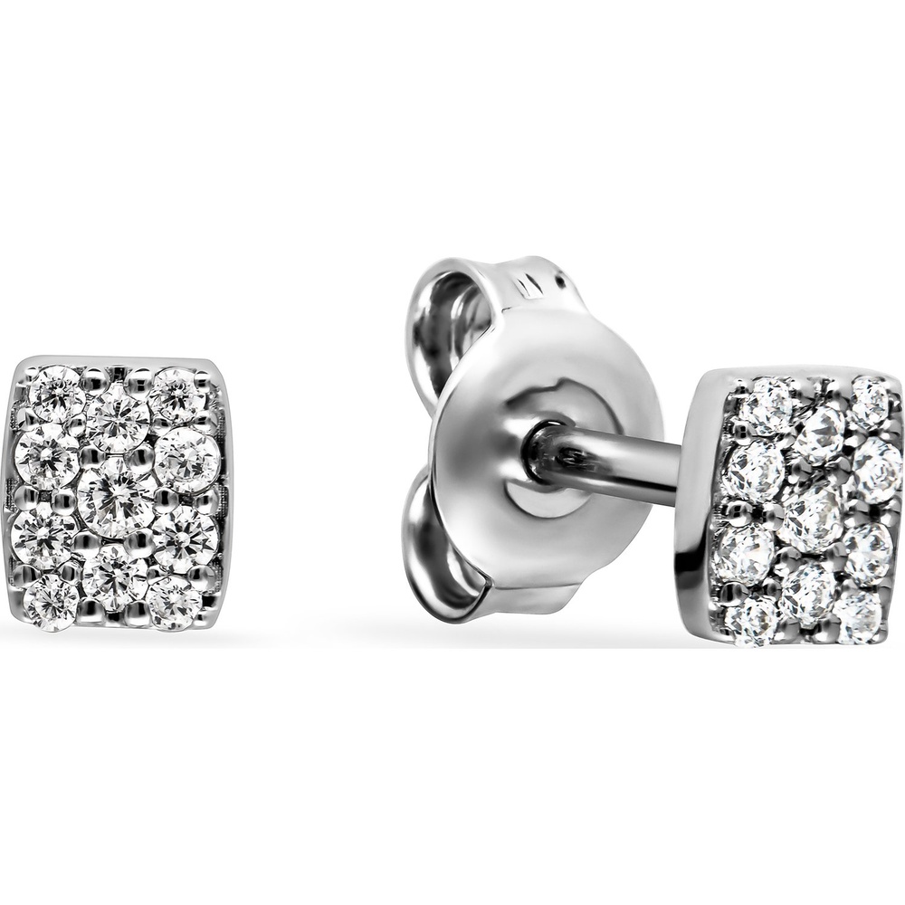 FAVS Boucles d'oreilles à fermoir à poussette 925 Argent Boucles d'oreilles