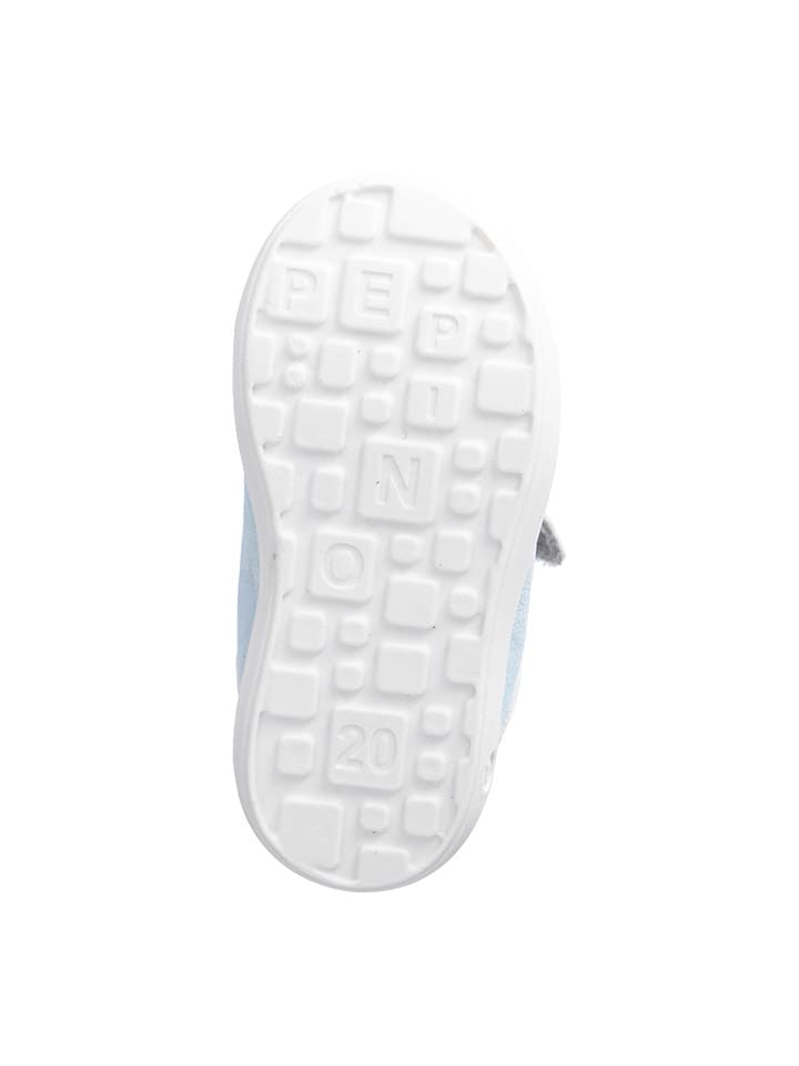 PEPINO Leder-Sneakers in Hellblau günstig kaufen