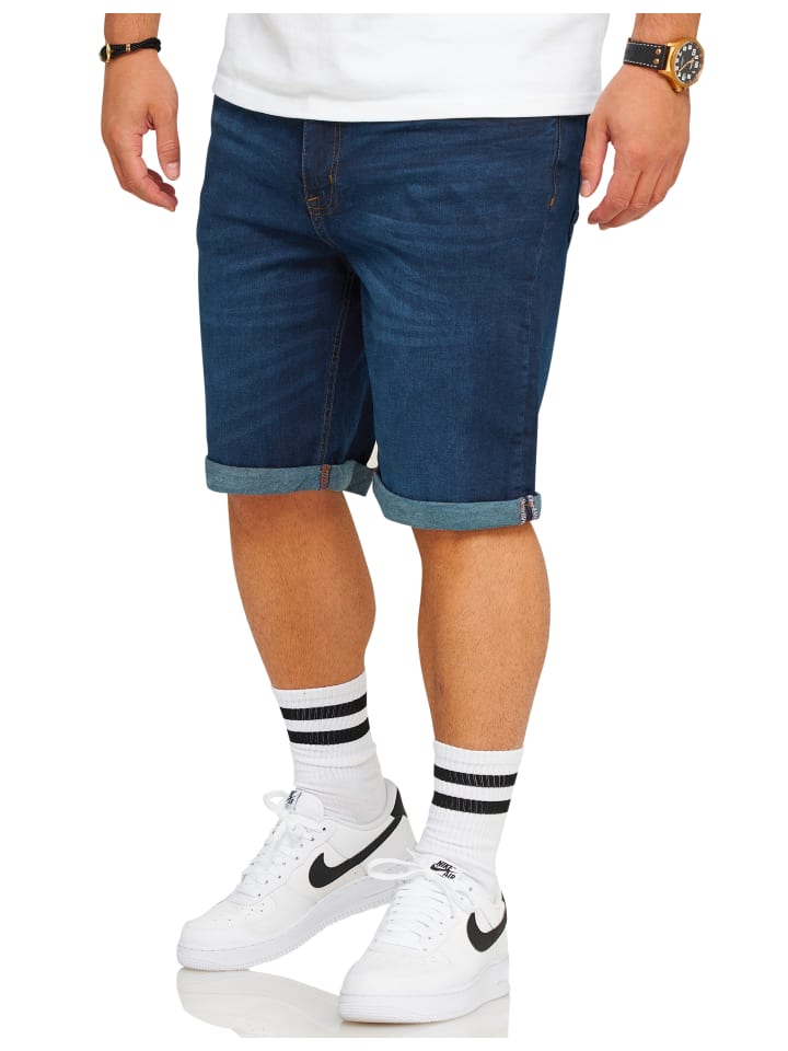 SOULSTAR Shorts - S2ALOJA Kurze Hose Jeans Bermuda Stretch Regular-Fit in Indigo_420 günstig kaufen