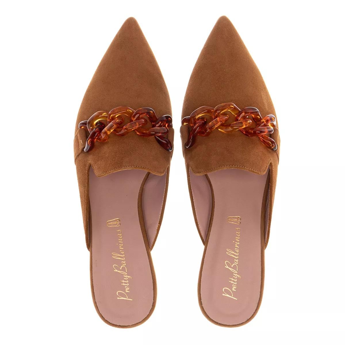 PRETTY BALLERINAS Pantoletten braun