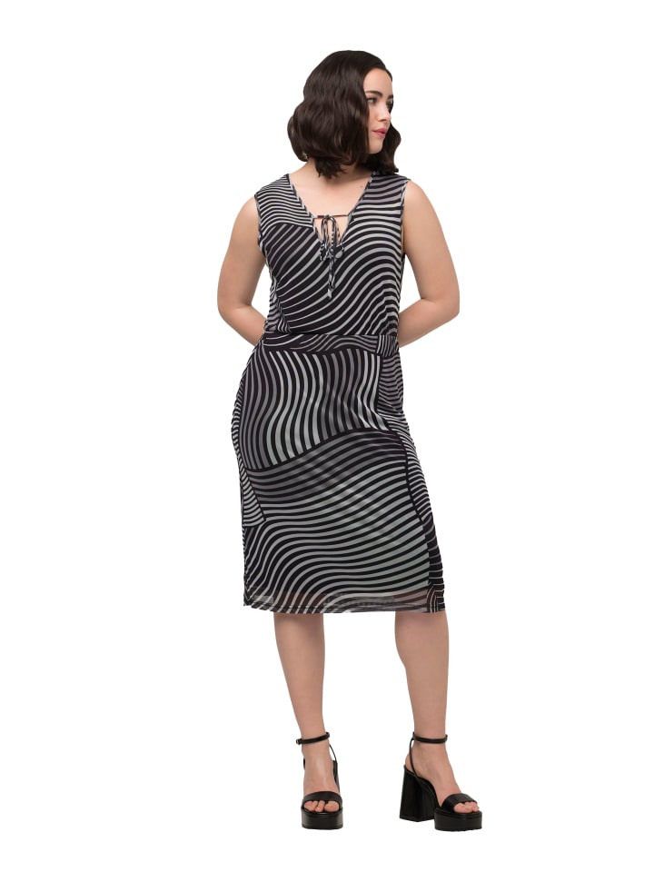 Ulla Popken Midikleid in schwarz günstig kaufen