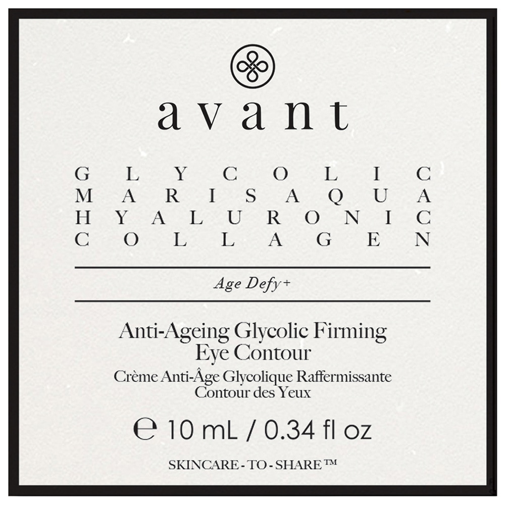 Avant Skincare Crème Anti-age Raffermissante Coutour de yeux à l'acide Glygolique Contour du regard et des lèvres