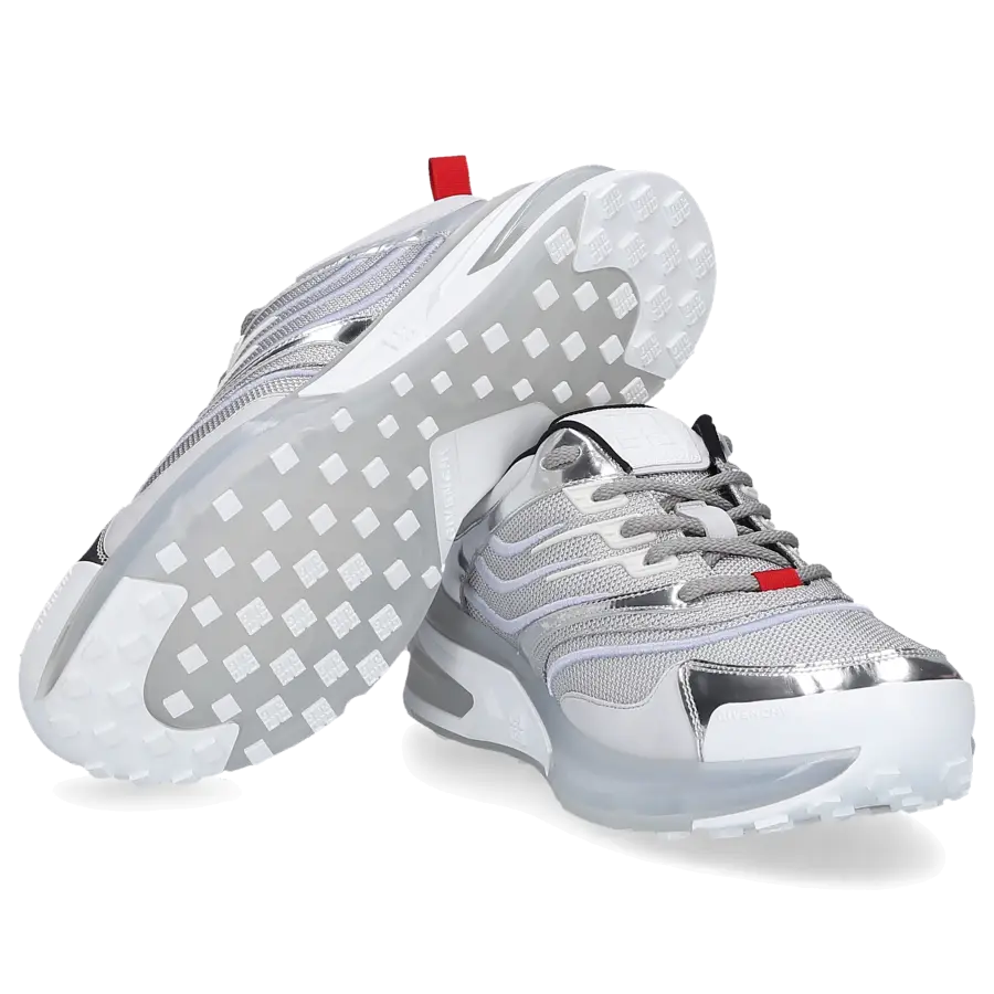 Givenchy - Sneaker low GIV 1 Kalbsleder - silber