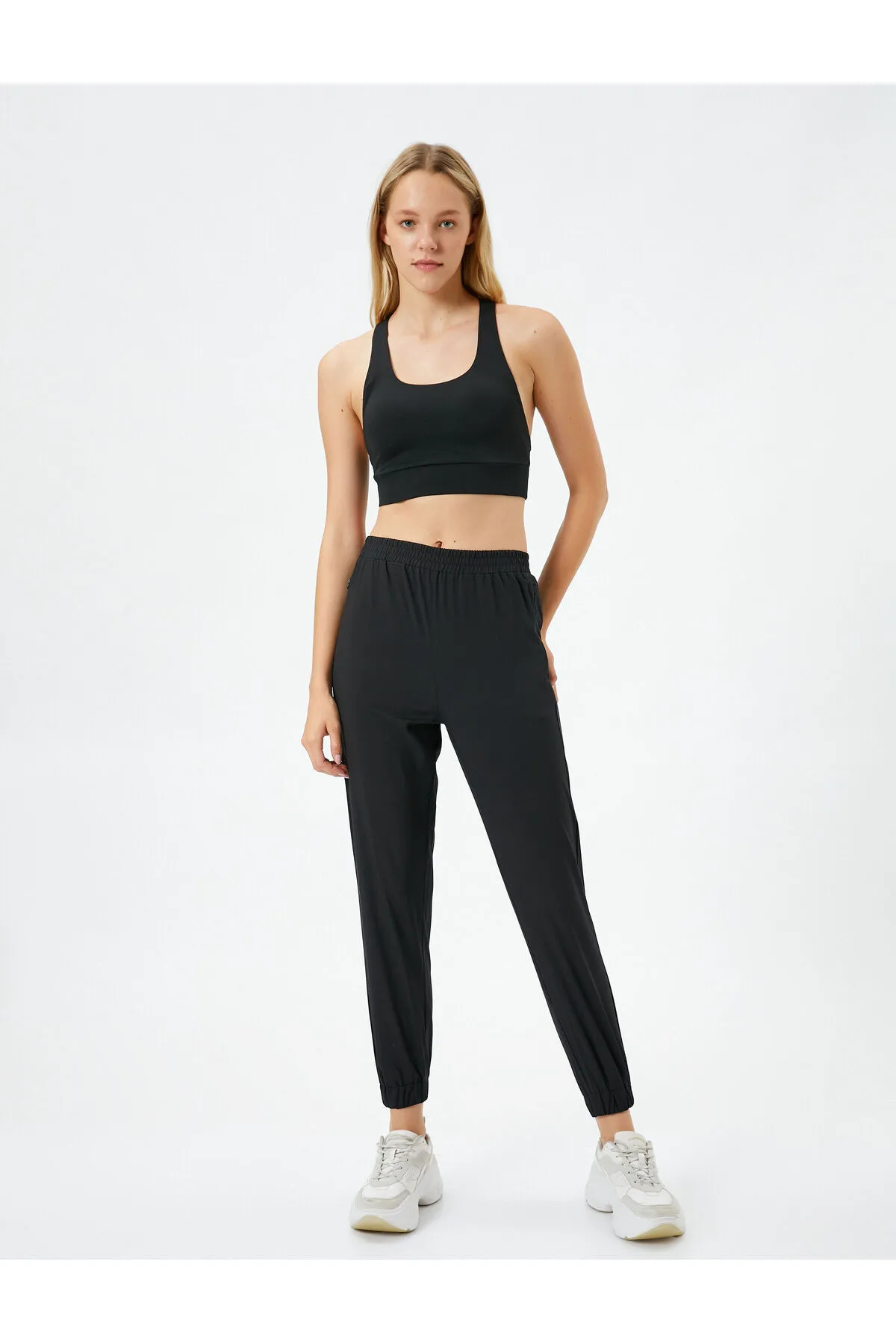 Koton  Jogger-Jogginghose mit elastischem Bund und Beinen, Reißverschlusstasche