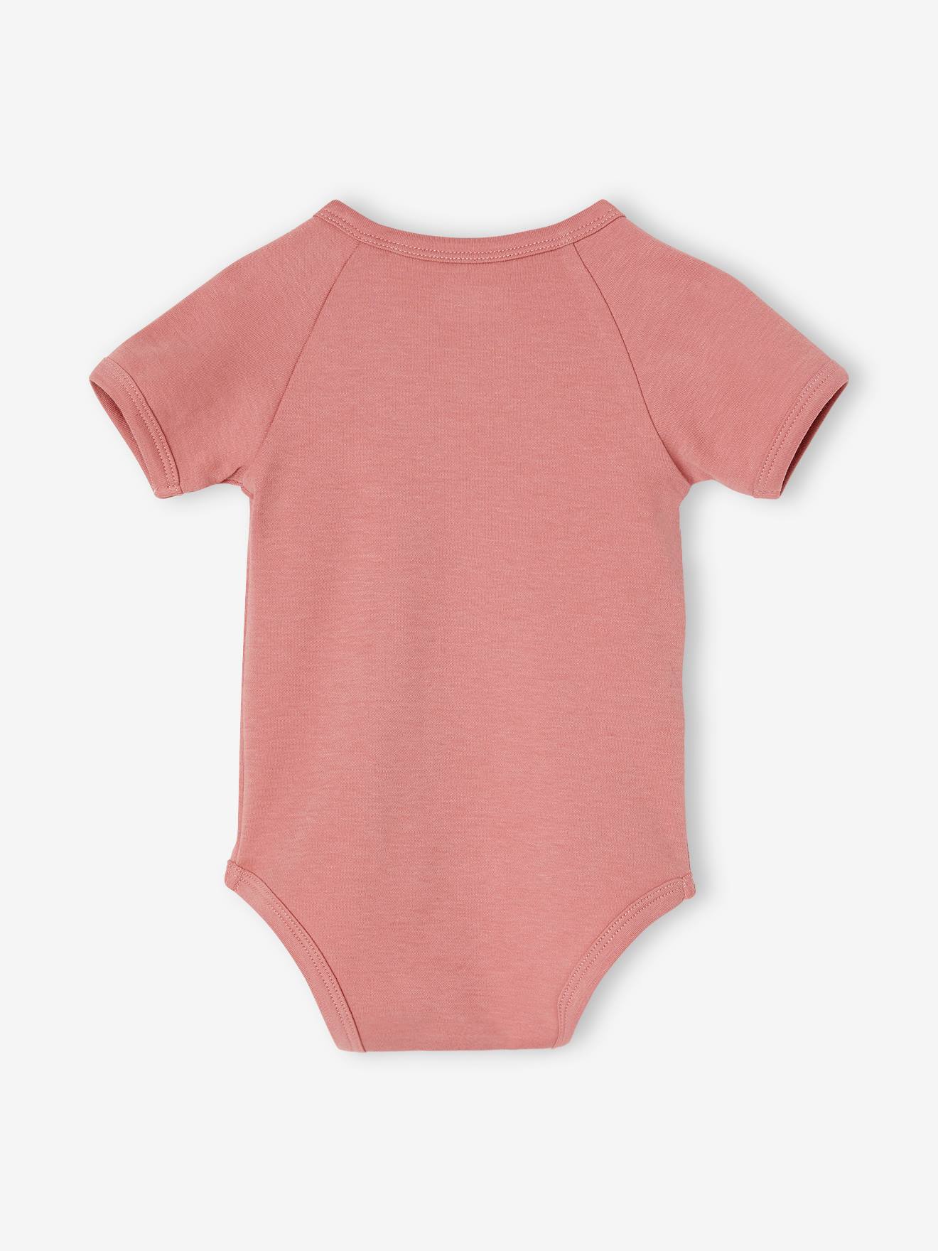 Vertbaudet 5er-Pack Baby Wickelbodys Oeko-Tex - hellrosa