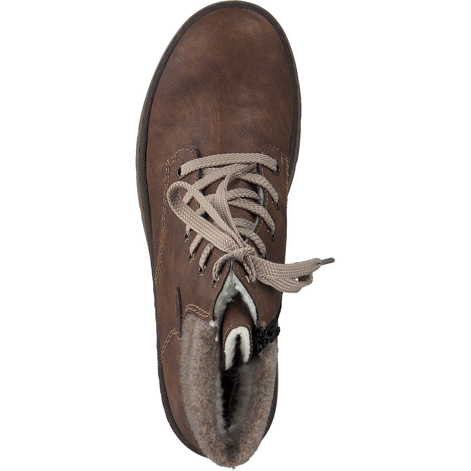 Rieker Y7428, Schnürstiefel, Damen, nuss-anik/kastanie/wood