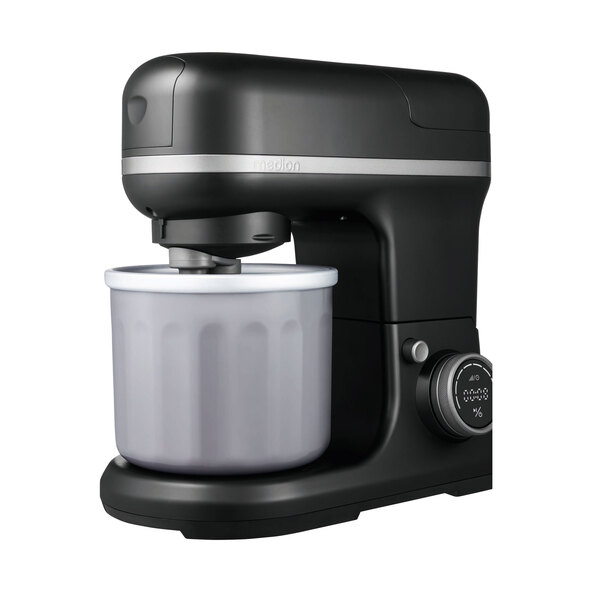 Küchenmaschine Digital, mit Eisschüssel, 4 in 1, schwarz (MD 18440)