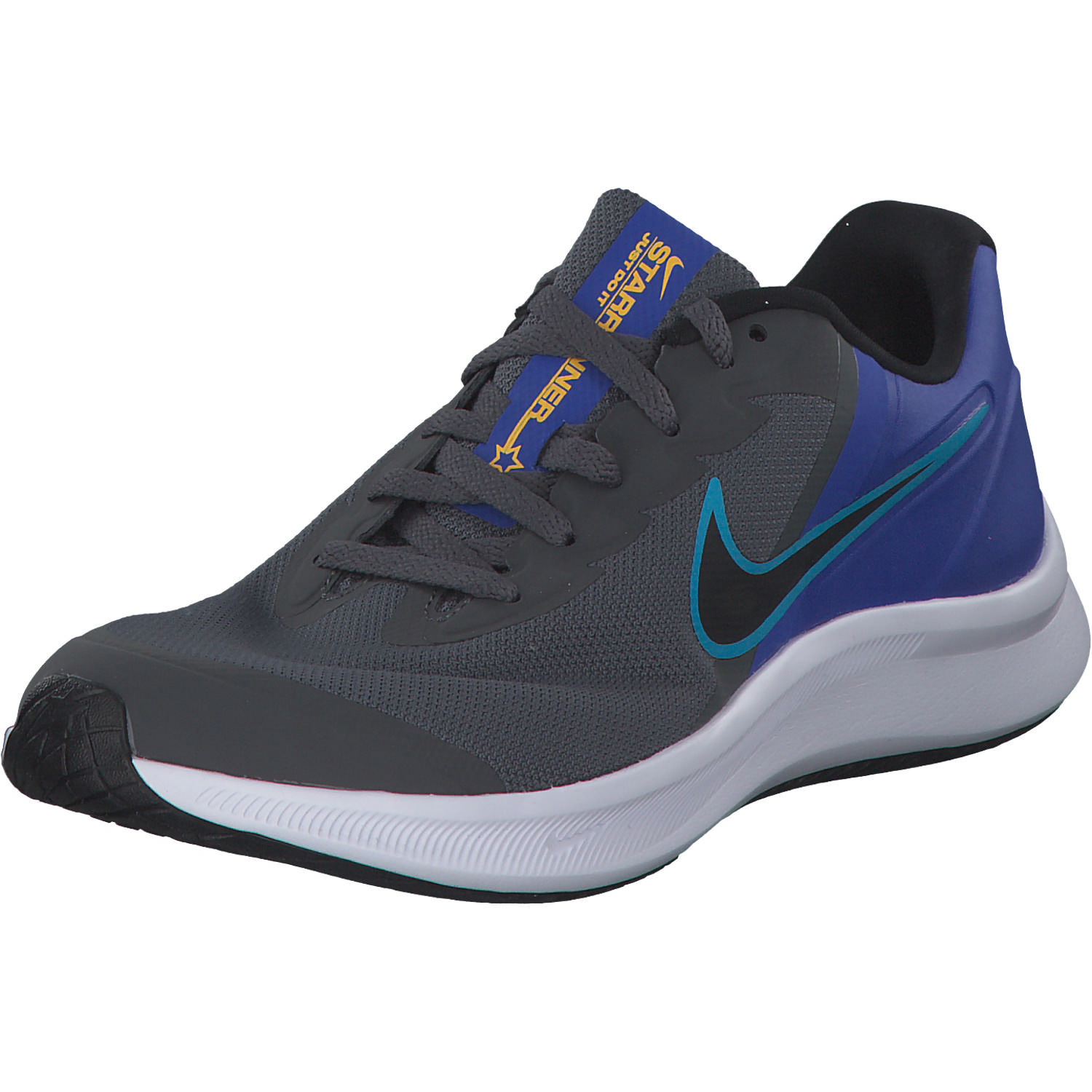 Nike Star Runner 3 DA2776 M, Sneakers Low, Herren, iron grey/black-blue lightning