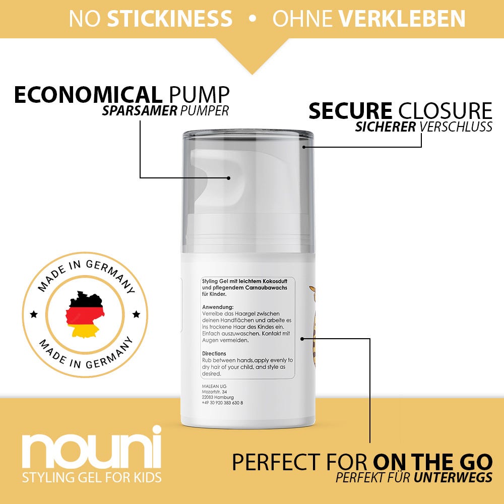 nouni Haargel für Kinder und Kleinkinder 50 ml