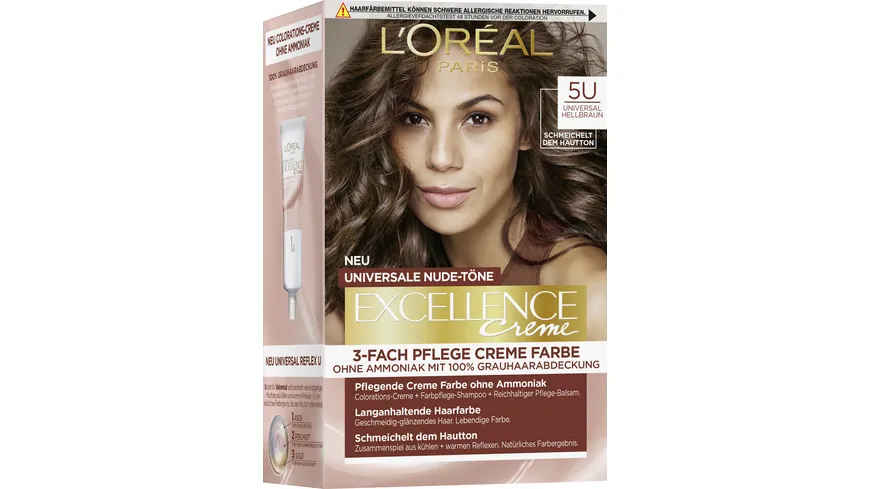 L'Oréal Paris Excellence Creme 5U - universalhellbraun