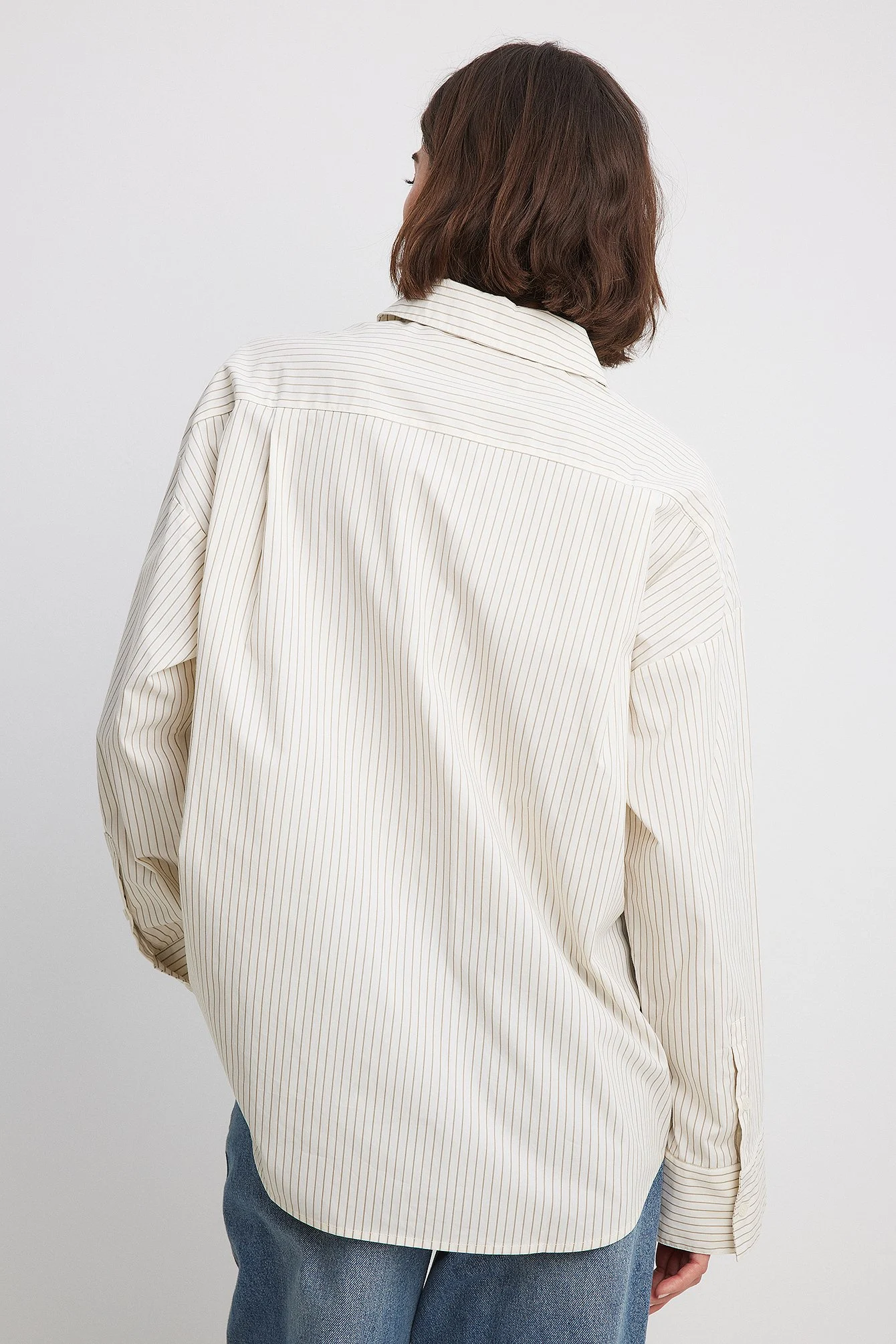 Gestreifte oversized Hemdbluse