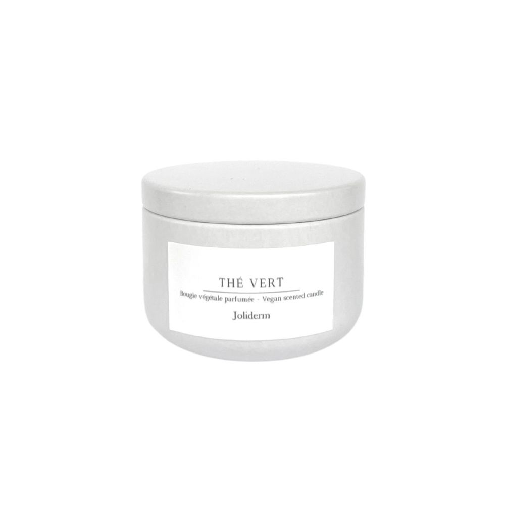 joliderm Bougie de voyage parfumée Thé Vert Bougie parfumée