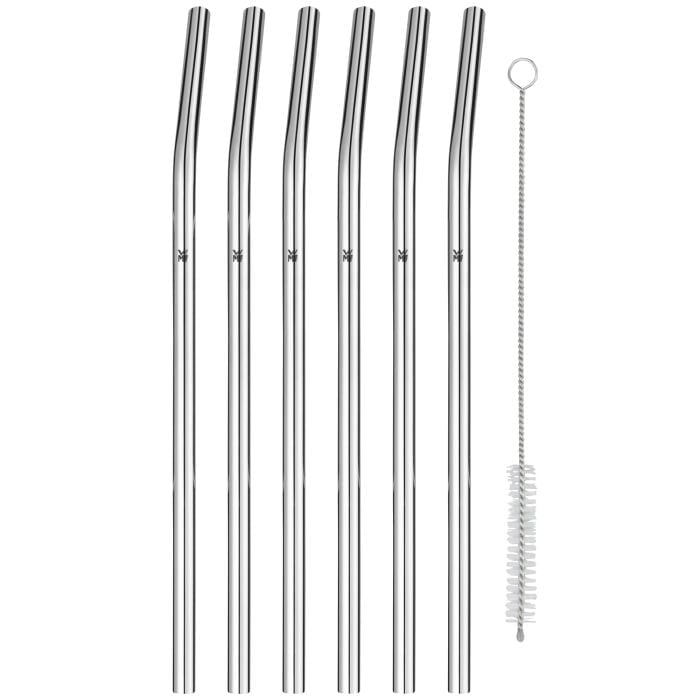 BaricTrinkhalm-Set aus Cromargan®, 24 cm, 6-teilig plus ReinigungsbÜrste