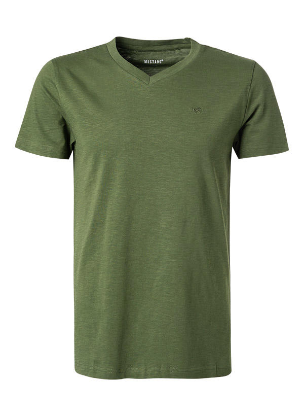 MUSTANG, T-Shirt, Baumwolle, grün