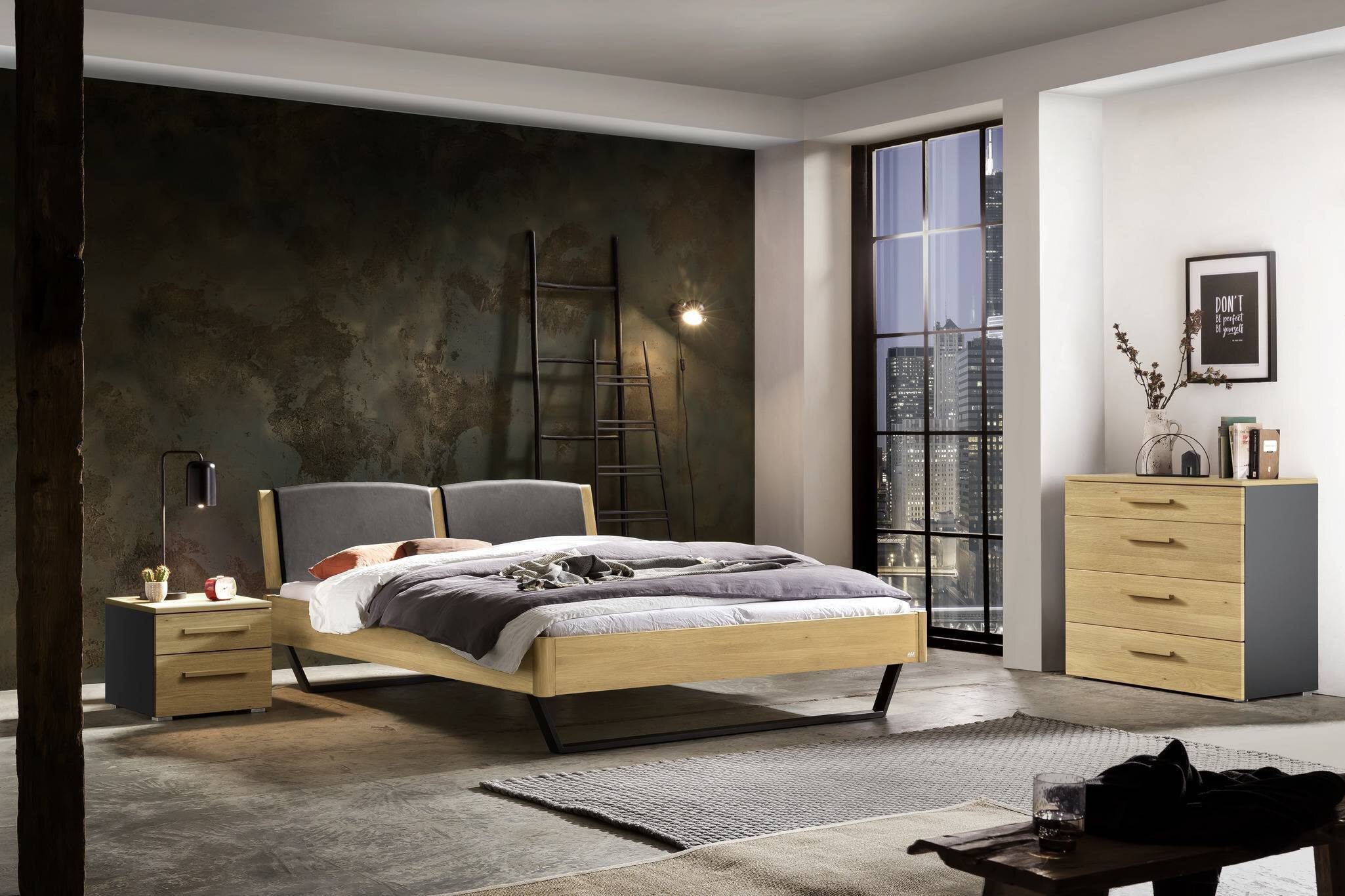 HASENA Highboard Hasena Accessoires Atrine Kommode Massivholz 90x50x86 (1)