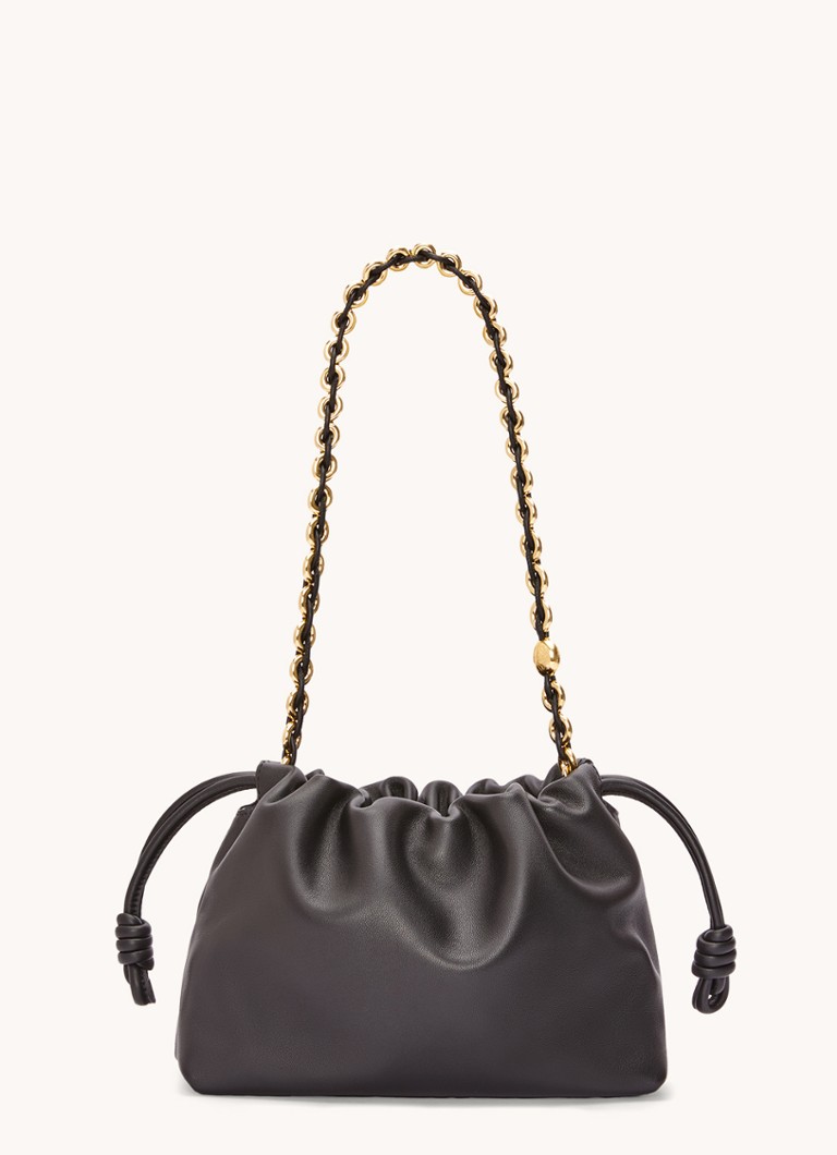 Geantă LOEWE Flamenco din piele de miel cu curea de umăr.
