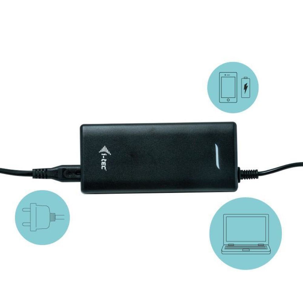 I-TEC Laptop-Dockingstation USB-C Dual Display, mit Power Delivery 100 W und Universal Netzteil 112 W