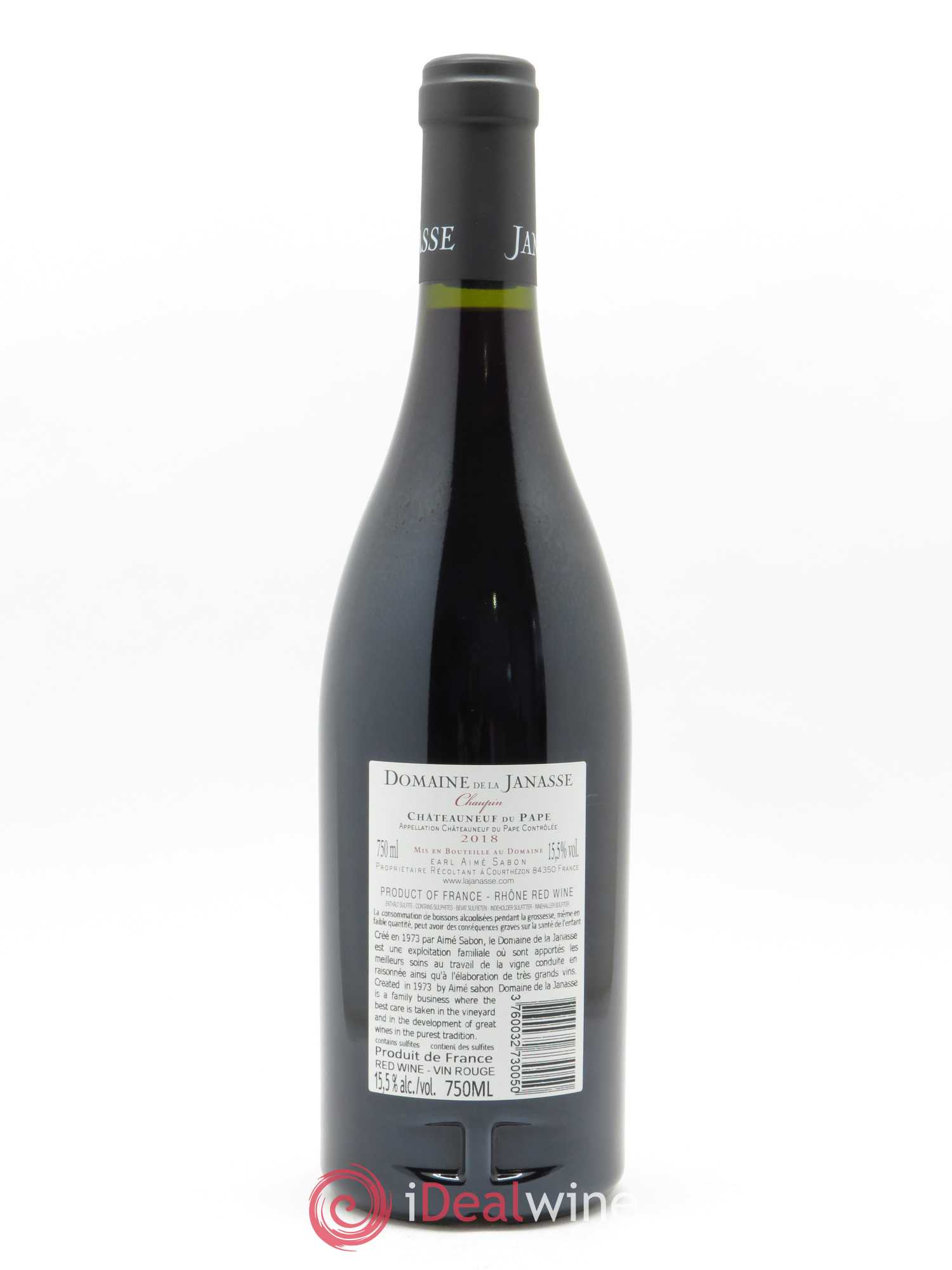 Châteauneuf-du-Pape Cuvée Chaupin La Janasse (Domaine de)  2018 - Lot de 1 Bouteille