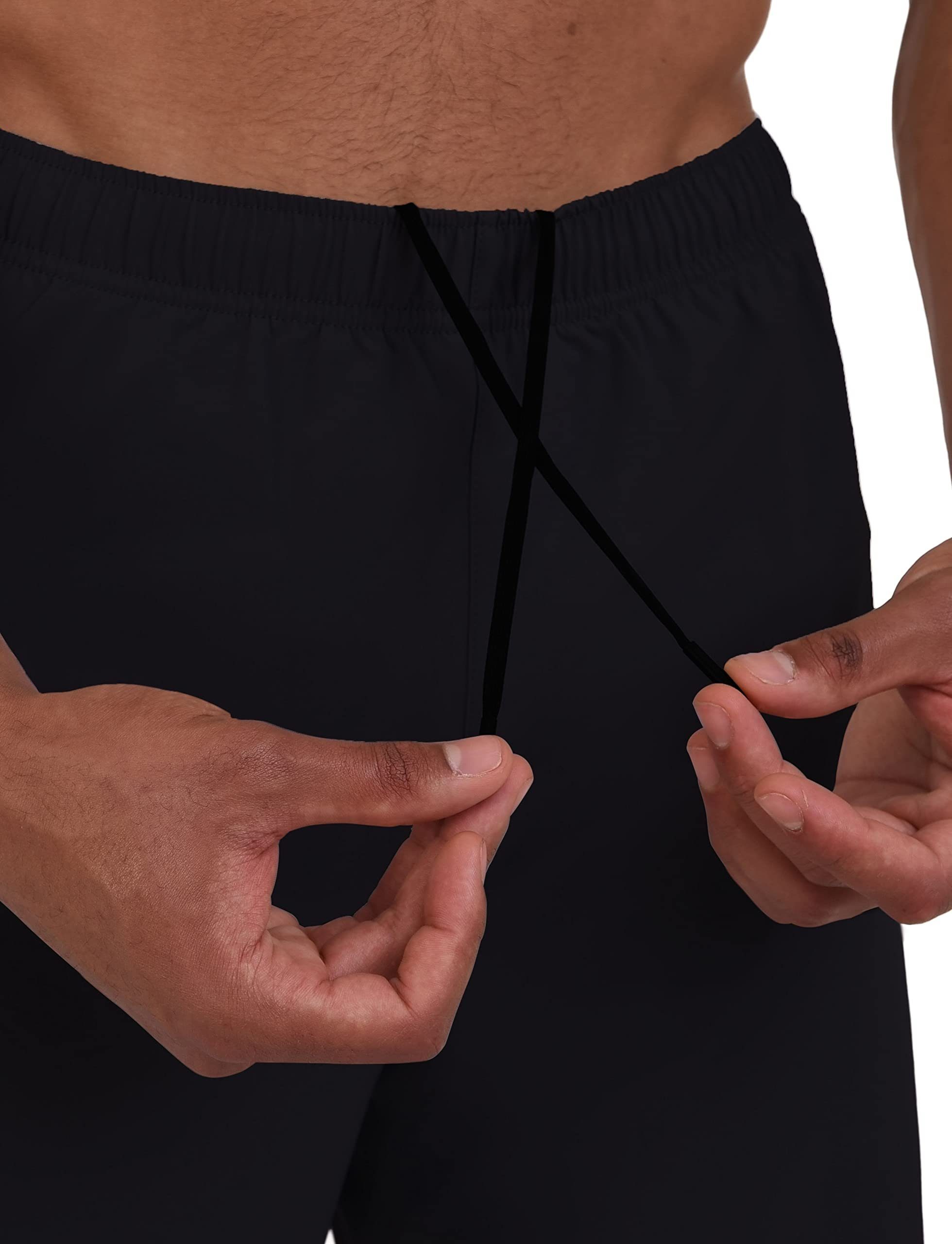 TCA Trainingsshorts TCA Herren 2-in-1 Laufhose mit Kompressionshose - Schwarz, XXL
