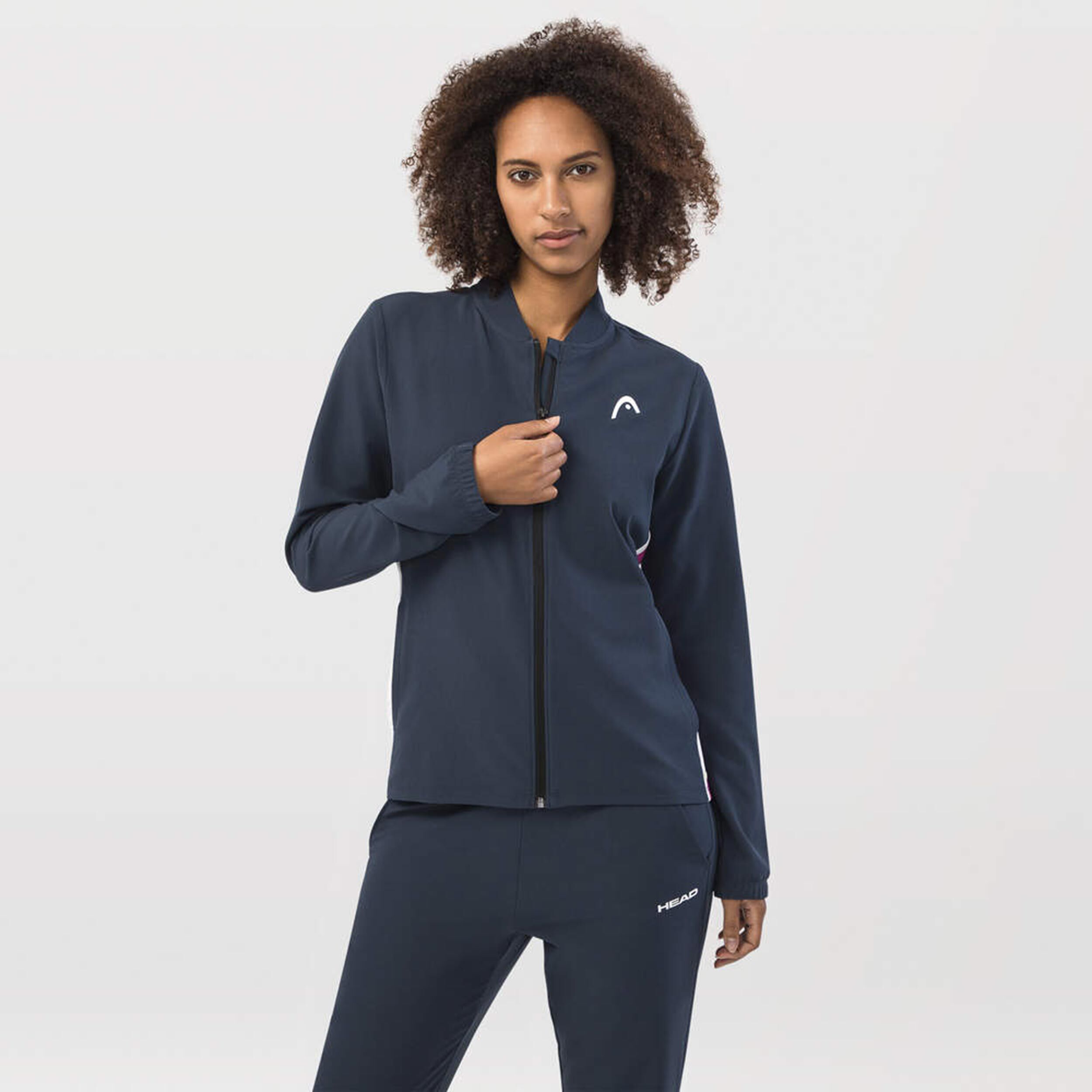 Breaker Trainingsjacke Damen - Dunkelblau, Berry