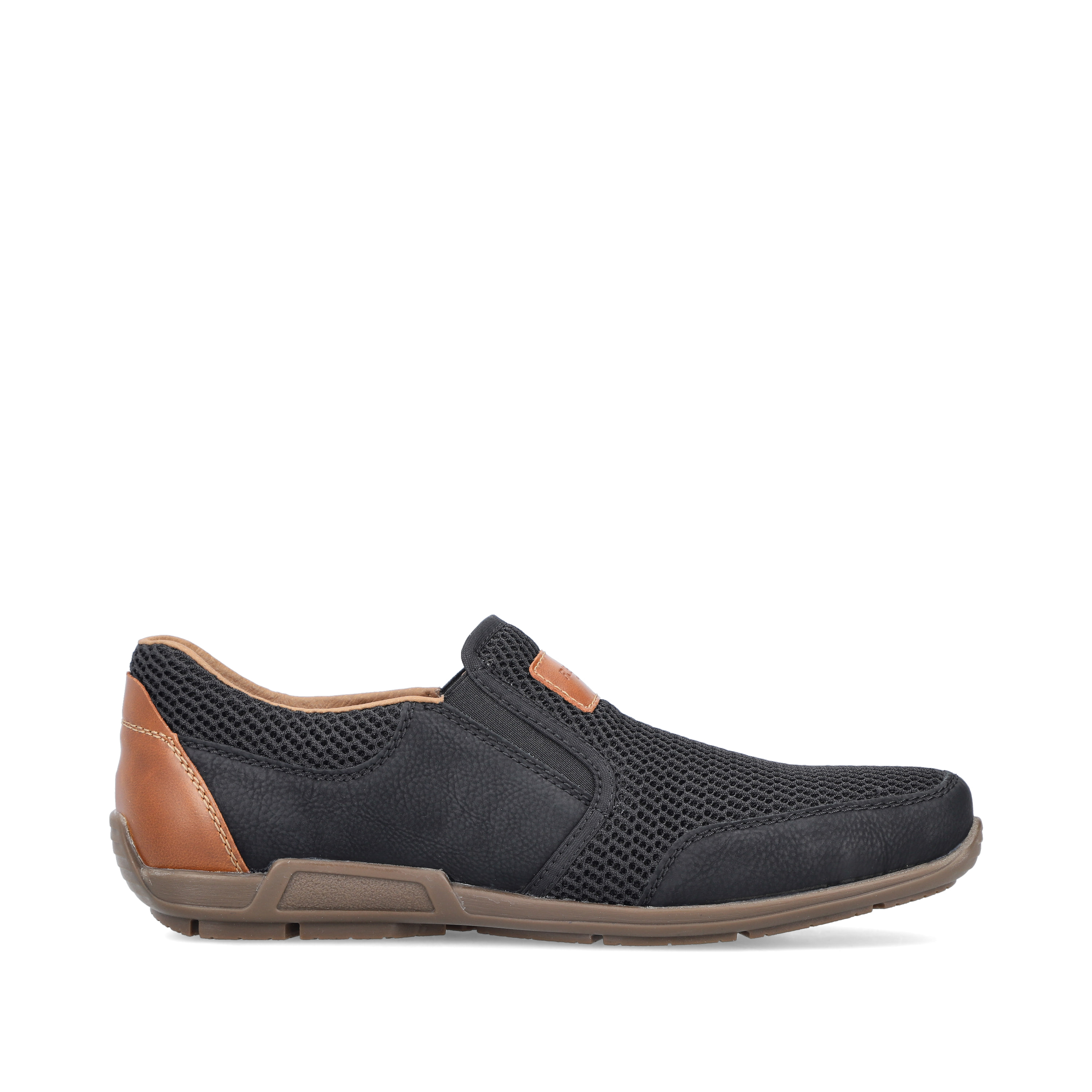 Rieker Herren Slipper asphaltschwarz