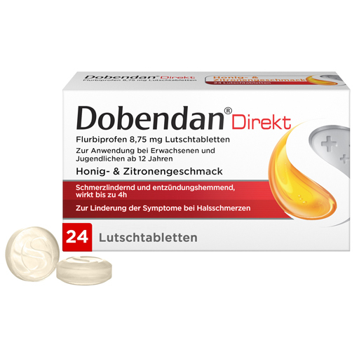 DOBENDAN Direkt Flurbiprofen 8,75 mg Lutschtabl.  24 St  Lutschtabletten
