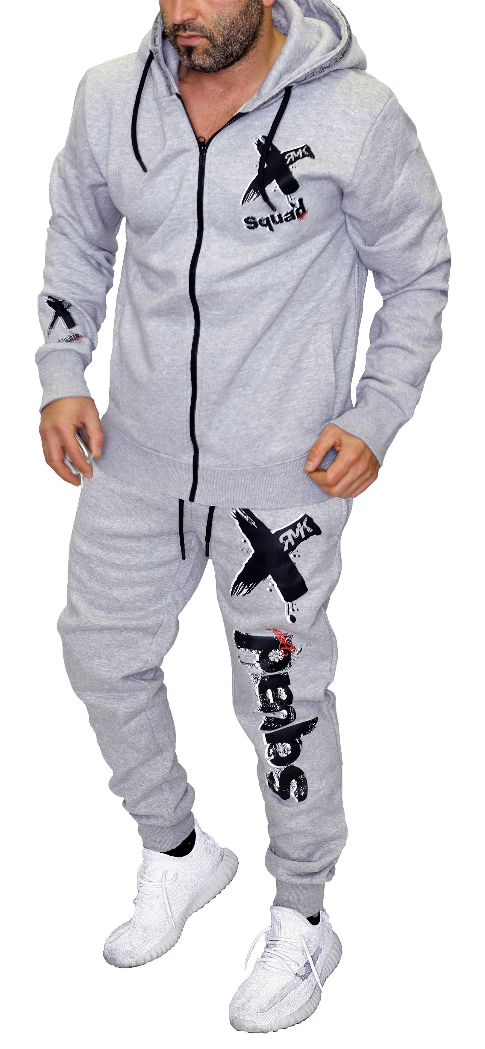 RMK Jogginganzug Herren Sportanzug Trainingsanzug Jacke + Hose Set X Gym Fitness