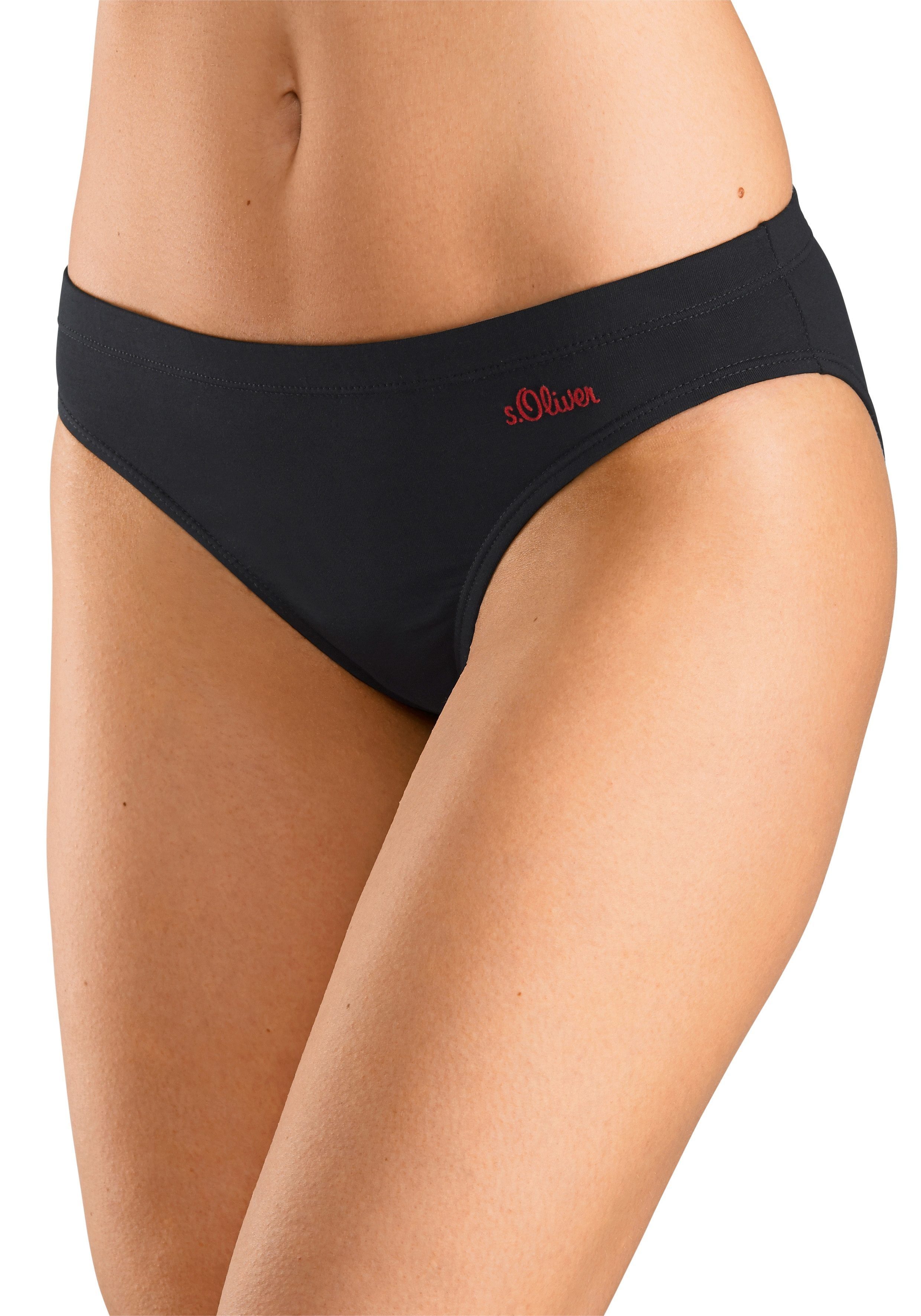 s.Oliver Bikinislip (Packung, 3-St) aus elastischer Baumwoll-Qualität