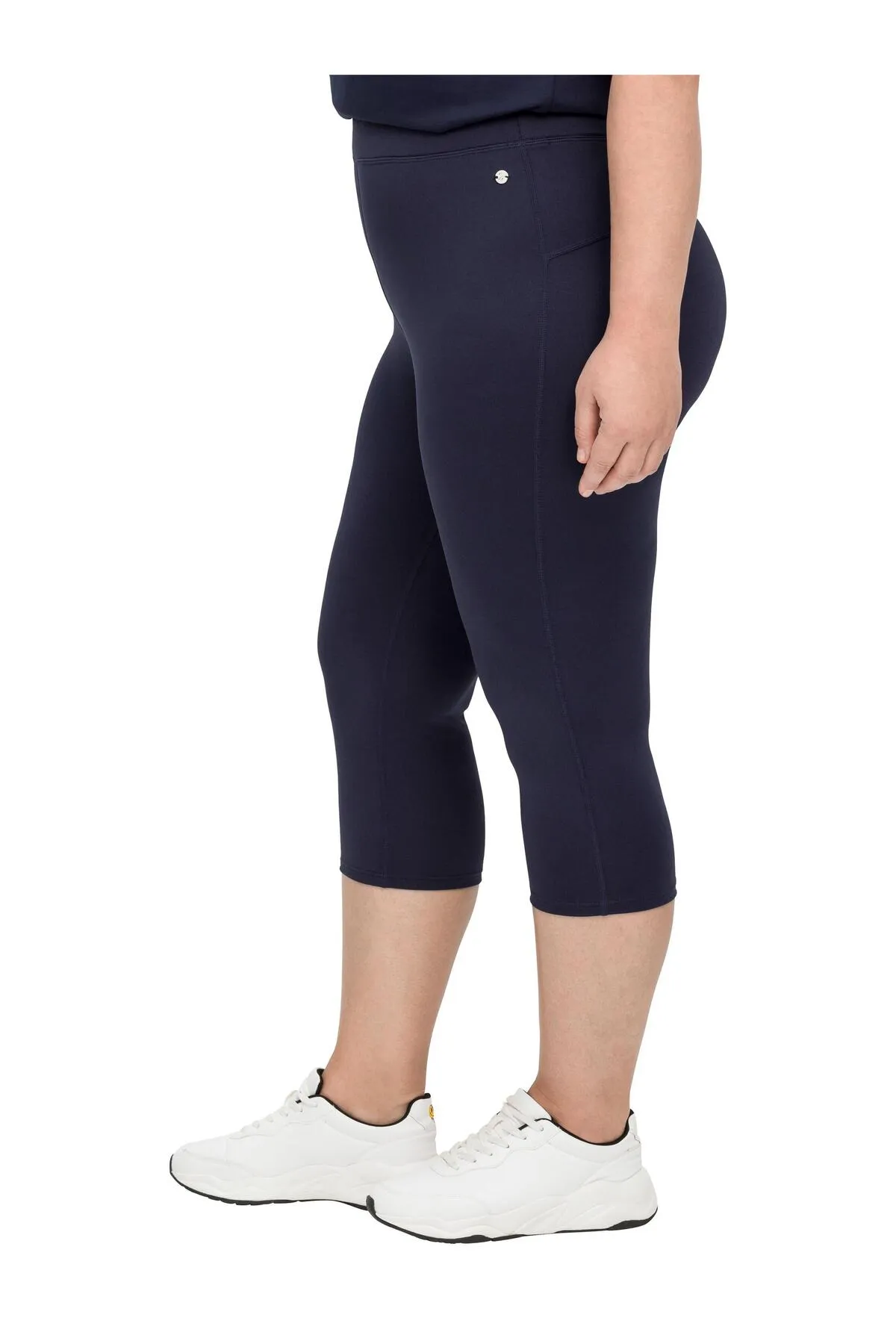 Sheego  Kurze Sporthose - Blau - Mittlerer Bund