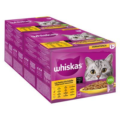 Megapack Whiskas 1+ Adult Frischebeutel 48 x 85 g