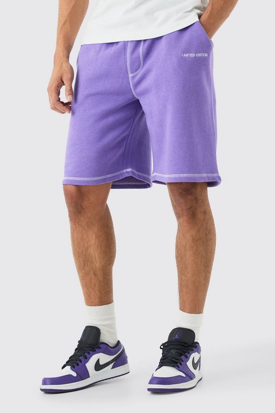 Oversize Limited Edition Shorts mit Kontrast-Naht