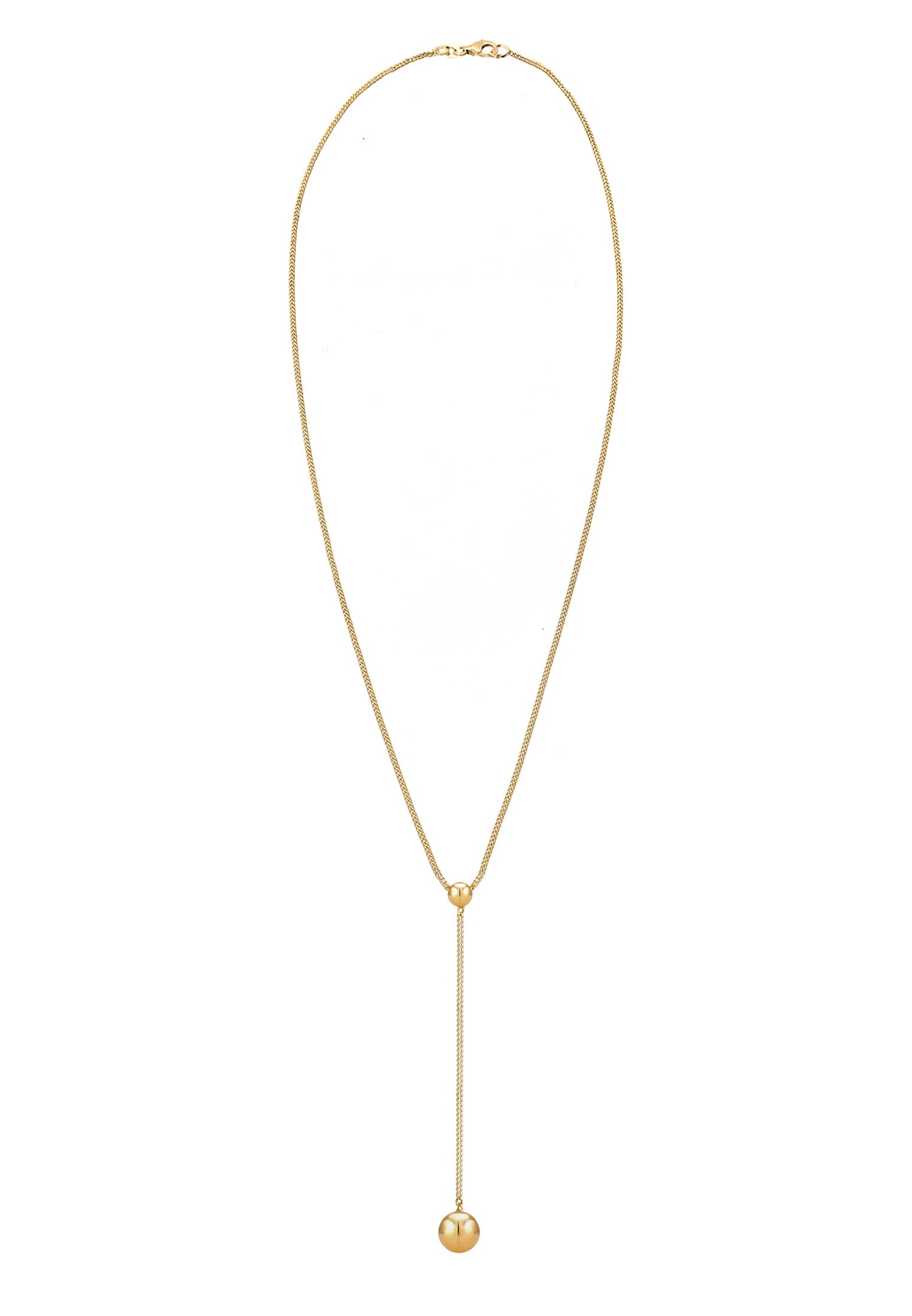 Collana con pendente a sfera in filigrana Elli con catena a Y per donna - Argento 925/1000 placcato oro