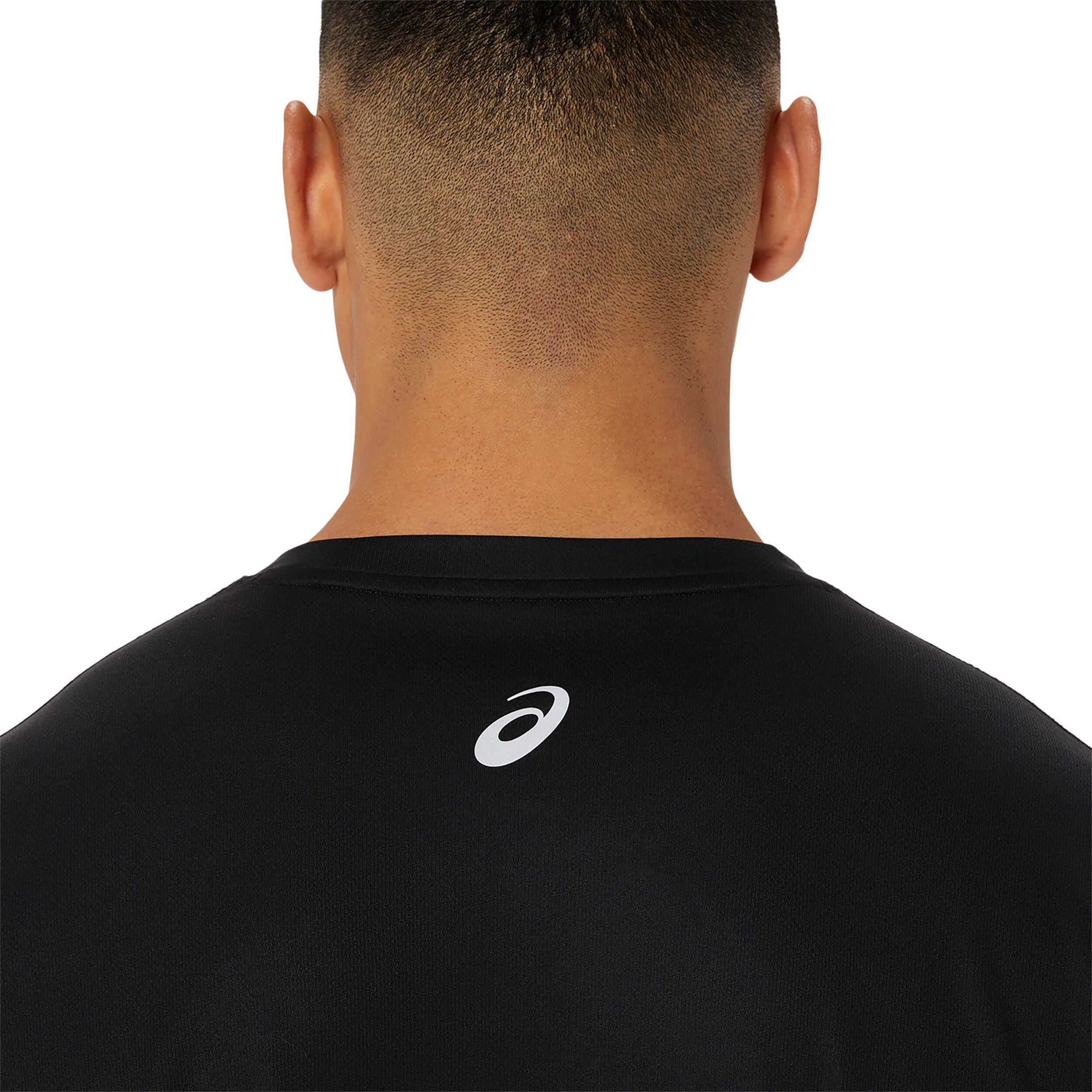 Fujitrail Logo Lauftop Herren - Schwarz, Dunkelrot