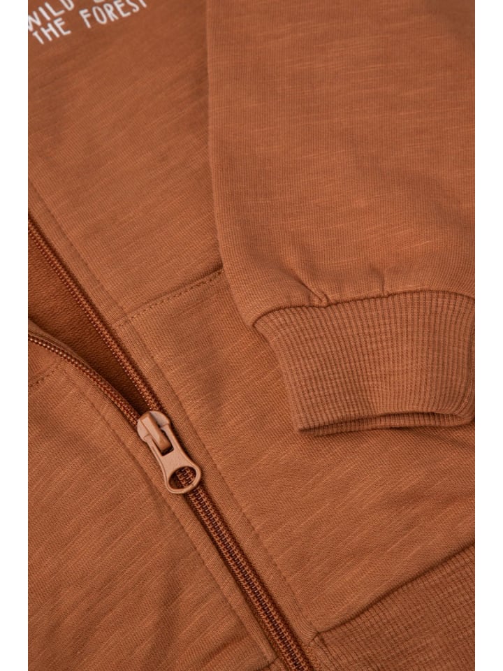 Coccodrillo Sweatshirt mit Reißverschluss in braun günstig kaufen