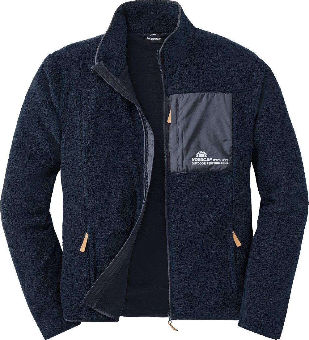 Nordcap Fleecejacke sportlich-bequem, aus flauschigem Teddy-Fleece