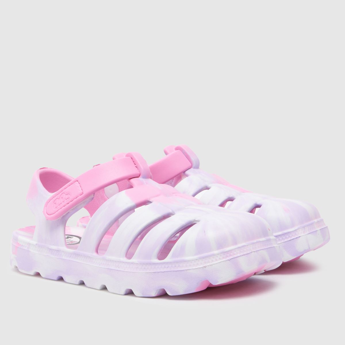 JUJU JELLIES rosa multifärgade cherub flickor juniorsandaler