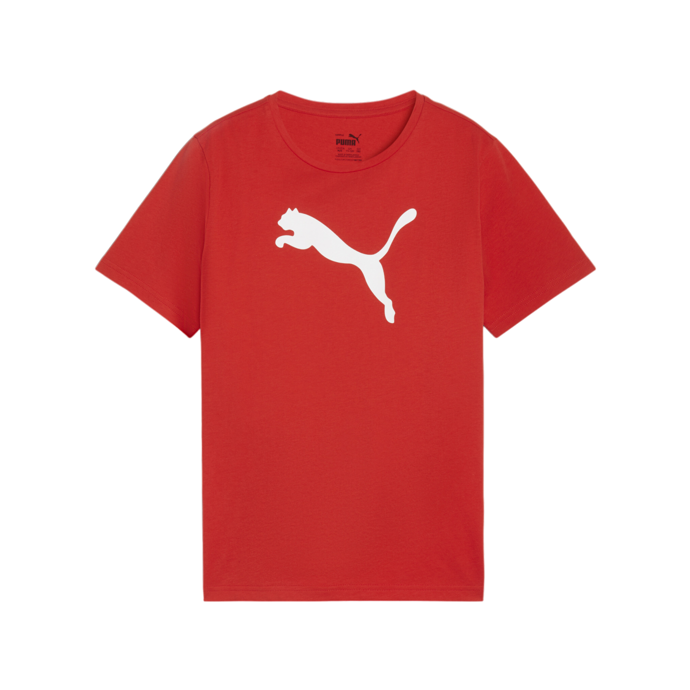PUMA teamRISE Logo Trainingshirt Kids Rot F01