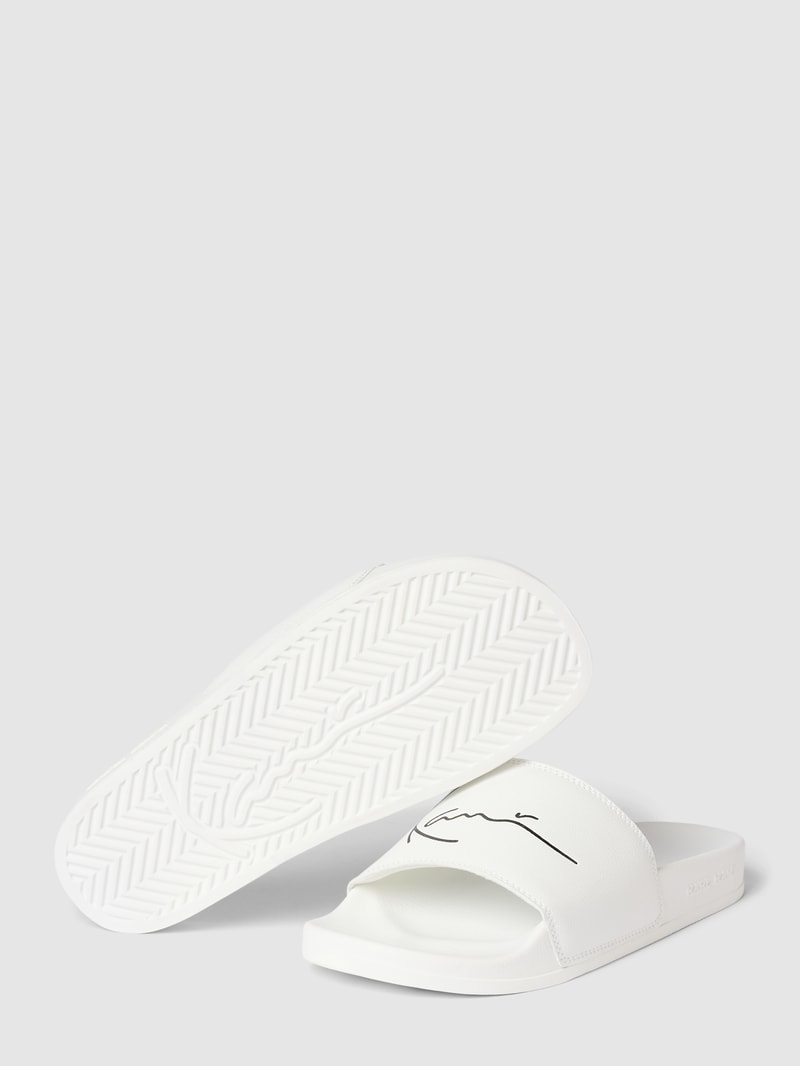 Slides mit Label-Print Modell 'POOL' in weiß