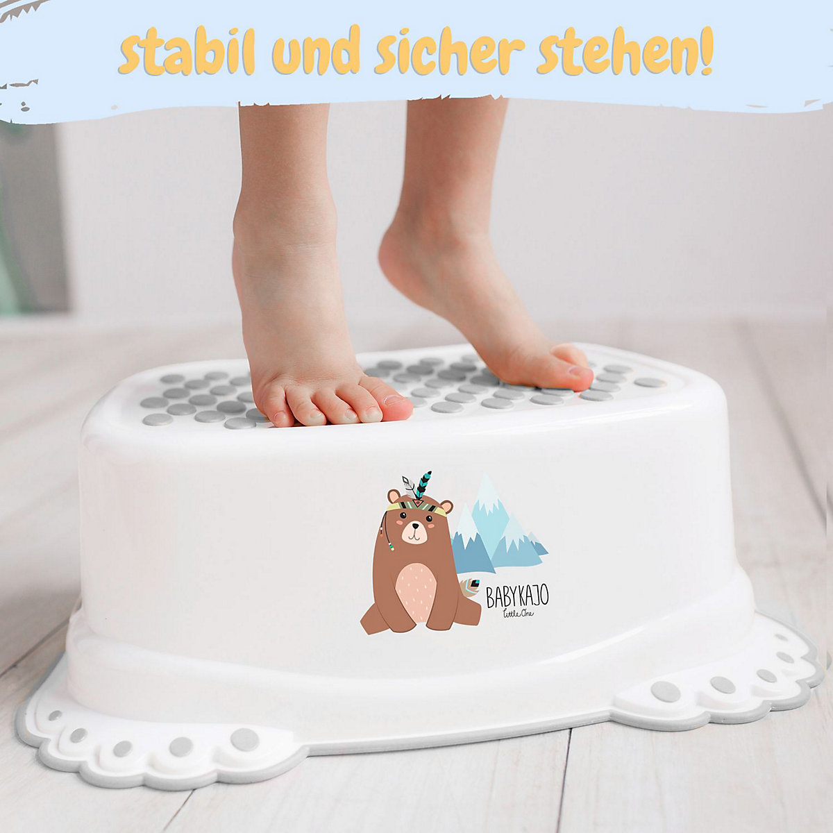 Kinder Hocker - Trittschemel mit Anti-Rutsch Beschichtung
