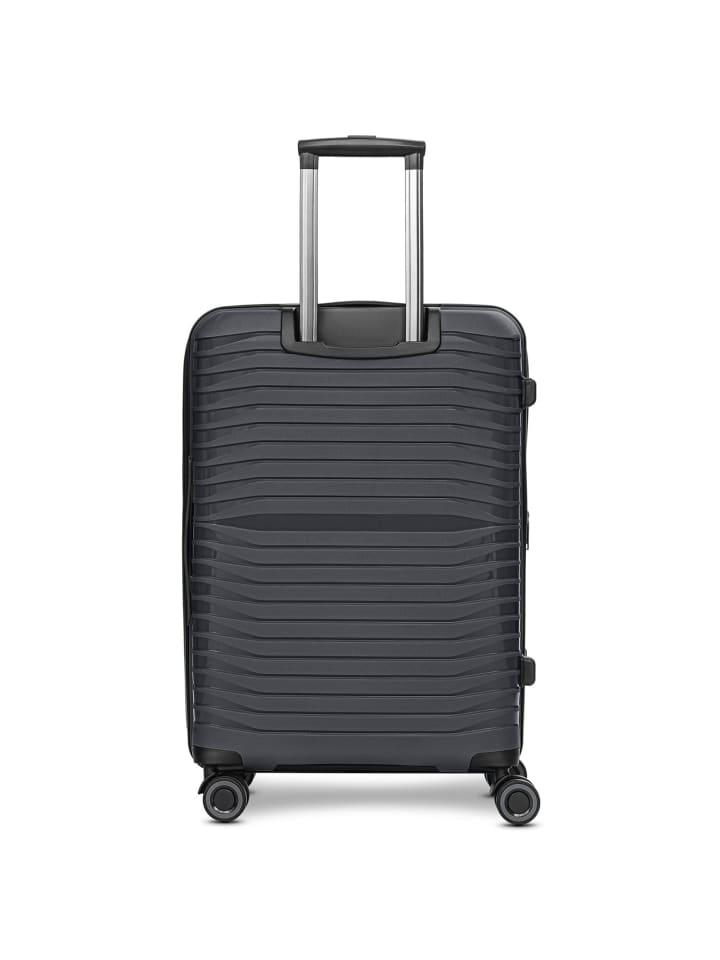 Stratic Shine 4 Rollen Kofferset 3-teilig mit Dehnfalte in black günstig kaufen onesize
