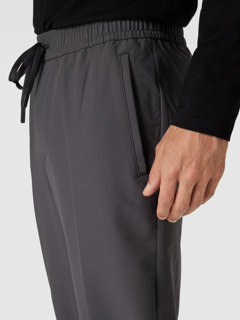 Stoffhose mit elastischem Bund Modell 'Flex' in graphit