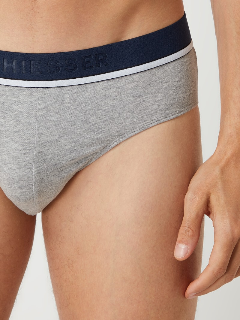 Slip mit Label-Details Modell 'Rio' im 3er-Pack in rot