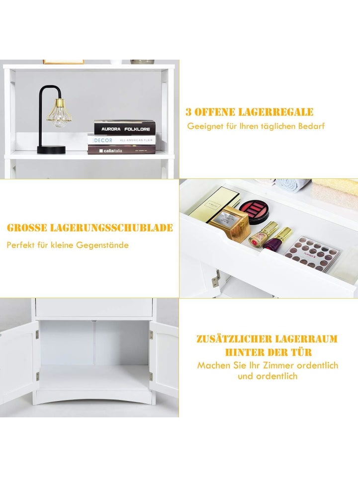 COSTWAY Hochschrank in Weiß günstig kaufen onesize