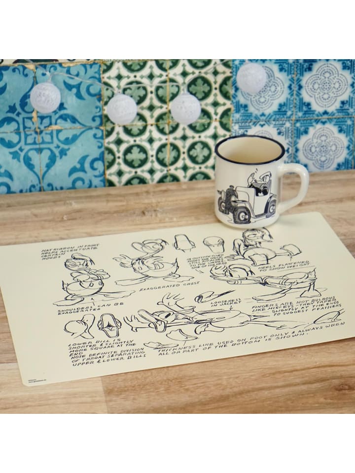 Geda Labels Platzset Donald Duck Vintage 2er Set in Beige - 43x29x0,1 günstig kaufen onesize